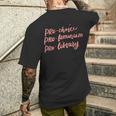 Pro Choice Pro Féminisme Pro Library Amateurs De Livres Féministe T-shirt imprimé au dos Cadeaux pour lui