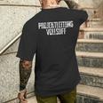 Projektleitungollsuff Sauf Bier T-Shirt mit Rückendruck Geschenke für Ihn