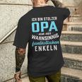 With Proud Grandpaonier Wahnsinnig Fantastischen Grandkels 4 Grandson S T-Shirt mit Rückendruck Geschenke für Ihn