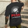 Punk Is My Religion I Punk & Anarchy For Punk Rock T-Shirt mit Rückendruck Geschenke für Ihn