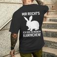 Rabbit Mir Reicht's Ich Geh Zu Meinem Rabbit T-Shirt mit Rückendruck Geschenke für Ihn