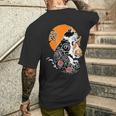 Ramen Gatto Kawaii Anime Giapponese T-shirt da uomo con stampa posteriore Regalos para él