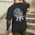 Rat Motif Simpatico Topo In Mano Roditore Formaggio Pet Rat Lovers T-shirt da uomo con stampa posteriore Regalos para él