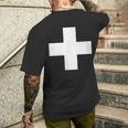 Regalo Della Bandiera Svizzera Della Croce Svizzera T-shirt da uomo con stampa posteriore Regalos para él