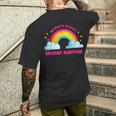 Regenbogen Retro World's Netteste Energie Auditor T-Shirt mit Rückendruck Geschenke für Ihn