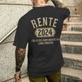 Rente 2024 Für Diese Musste Ich Lange Arbeiten Rentner T-Shirt mit Rückendruck Geschenke für Ihn