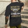 Rente 2024 Für Dieses Musste Ich Lange Arbeiten T-Shirt mit Rückendruck Geschenke für Ihn