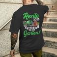 Rente 2025 Endlich Zeit Für Den Garten Rentner T-Shirt mit Rückendruck Geschenke für Ihn