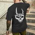 Rocker RockhandHeavy Metal Handyhülle Metal Camiseta Hombre Estampado Espalda Regalos para él