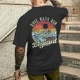 Rute Raus Der Spass Beginnt Angler T-Shirt mit Rückendruck Geschenke für Ihn