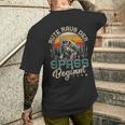 Rute Raus Der Spass Beginnt Fishingintage Angler T-Shirt mit Rückendruck Geschenke für Ihn