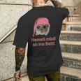 Sad Hamster Sad Hamster Hamsty Hamsti Sleep T-Shirt mit Rückendruck Geschenke für Ihn