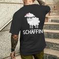 Schäffin Chefin Schäf T-Shirt mit Rückendruck Geschenke für Ihn