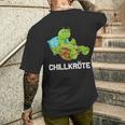 Schlafen Relax Chill Turtles T-Shirt mit Rückendruck Geschenke für Ihn