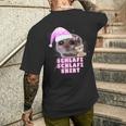 Schlafi Schlafi Sad Hamster Meme T-Shirt mit Rückendruck Geschenke für Ihn