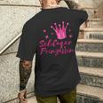 Schlagerprinzessin Schlager Prinzessin Schlagermusik T-Shirt mit Rückendruck Geschenke für Ihn