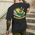 Schlavocado Avocado Pyjamas Nightdress Pyjamas Sleep T-Shirt mit Rückendruck Geschenke für Ihn