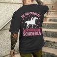 Se Mi Cercate Mi Troverete Nella Scuderia T-shirt da uomo con stampa posteriore Regalos para él