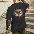 Seal Of Baphomet Occult Pentagram Goat Satanic Occult T-shirt da uomo con stampa posteriore Regalos para él
