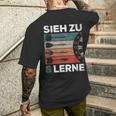 See Zu Und Lerneintage Darts Retro Sl Darts T-Shirt mit Rückendruck Geschenke für Ihn