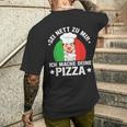 Sei Nett Zu Mir Ich Mache Deine Pizza Pizzabäcker Pizzeria T-Shirt mit Rückendruck Geschenke für Ihn