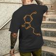 Serotonin Chemische Strukturen Chemie T-Shirt mit Rückendruck Geschenke für Ihn