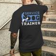 Service Dog Trainer Handler T-shirt da uomo con stampa posteriore Regalos para él