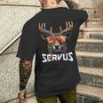 Servus Costume Costume Stag Tyrol & Bavaria T-Shirt mit Rückendruck Geschenke für Ihn