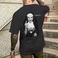 Sexy Nun Middle Finger T-Shirt mit Rückendruck Geschenke für Ihn