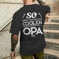 With So Sieht Ein Richtig Cooler Opa German Text T-Shirt mit Rückendruck Geschenke für Ihn