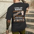 Sono Un Nardi Non Mi Fermo Quando Sono Stanco T-shirt da uomo con stampa posteriore Regalos para él