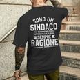 Sono Un Sindaco Per Risparmiare Tempo Supponiamo Che Io T-shirt da uomo con stampa posteriore Regalos para él