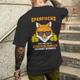 Sparfuchs Money Geizig Sparsam T-Shirt mit Rückendruck Geschenke für Ihn