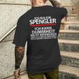 Spengler Fun Idea Spengler S T-Shirt mit Rückendruck Geschenke für Ihn