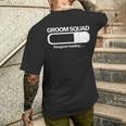 Sposo Sbornia Caricamento Sposo Groomsmen Partito Di Bachelor T-shirt da uomo con stampa posteriore Regalos para él