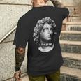 Statua Di Alessandro Magno Re Busto A Goccia T-shirt da uomo con stampa posteriore Regalos para él