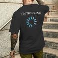 Sto Pensando Regalo Divertente Per Ingegneri Informatici T-shirt da uomo con stampa posteriore Regalos para él