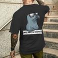 Sturer Seehund Dog Seal T-Shirt mit Rückendruck Geschenke für Ihn