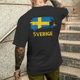 Sweden Sverige Norden Elkiking Scandinavia T-Shirt mit Rückendruck Geschenke für Ihn