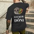 Tasty Döni Sad Hamster Meme T-Shirt mit Rückendruck Geschenke für Ihn