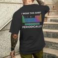 Tavola Periodica Chimica T-shirt da uomo con stampa posteriore Regalos para él