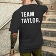 Team Taylor T-Shirt mit Rückendruck Geschenke für Ihn