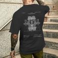 Tesla Circuito Elettrico Di Controllo Dei Brevetti Schema El T-shirt da uomo con stampa posteriore Regalos para él
