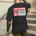 Test Winner Stiftung Alkotest Gut Trinkfest Malle Bumsbar T-Shirt mit Rückendruck Geschenke für Ihn