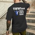 Thwler Weil Ichs Kann Thw T-Shirt mit Rückendruck Geschenke für Ihn