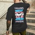 Transgender Pride Flag Trans Pride T-Shirt mit Rückendruck Geschenke für Ihn