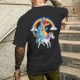 Trex Tyrannosaurus Dino Unicorn T-Rex T-Shirt mit Rückendruck Geschenke für Ihn