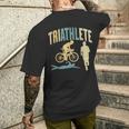 Triatleta Triatlones Triatlón Deportes Camiseta Hombre Estampado Espalda Regalos para él