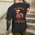 Trump Thanksgiving I'm Thankful Trump Won Men's T-shirt Back Print Gifts for Him
