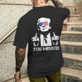 Trump Ti Sei Perso Il Dito Medio 24Ota Trump T-shirt da uomo con stampa posteriore Regalos para él